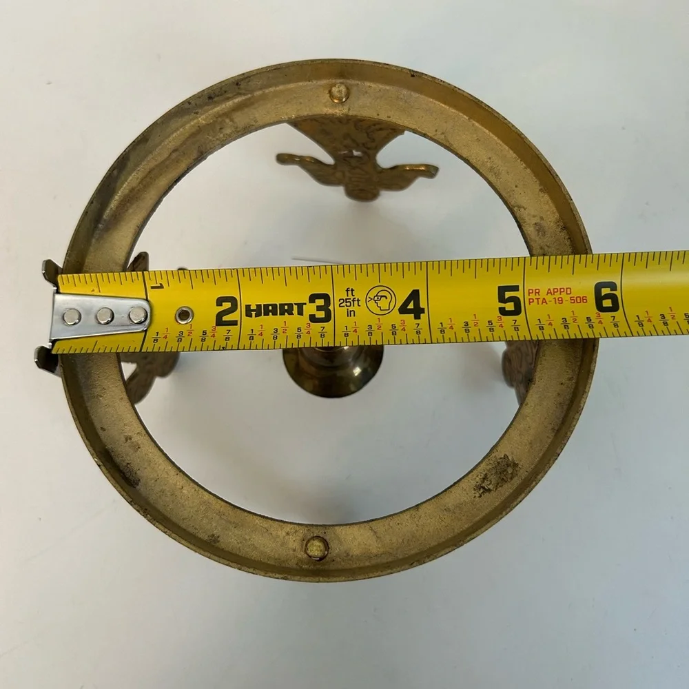Brass Angel Taper Candle Holder Rings 3.75
